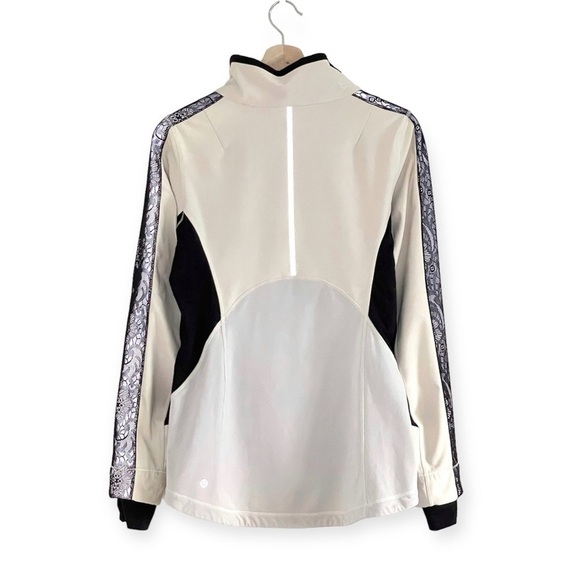 Lululemon Run Draft Dodger Jacket Polar Cream Black Laceoflage 6 - Picture 7 of 16